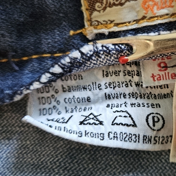 70s‎ Le Chateau western belted denim midi skirt - Picture 8 of 8